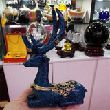 Wind Chimes Elk Sika Deer Crystal Ball Resin Base Shpere Display Stand Creative Crafts Gift Room Decor Suitable for 3-5cm Ball