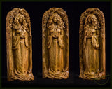 【Wood Sculpture】Brigid goddess, Brigit, Irish gods, pagan goddess, wiccan, wicca, altar, druid, witches, gaelic, celtic