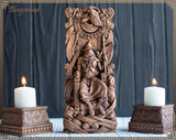 【Wood Sculpture】Odin, Wotan, Allfather, viking pagan asatru heathen god and goddess norse gods altar mythology Wood Sculpture