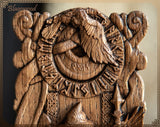 【Wood Sculpture】Odin, Wotan, Allfather, viking pagan asatru heathen god and goddess norse gods altar mythology Wood Sculpture