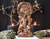 【Wood Sculpture】Cernunnos horned god, Cernun celtic god, pagan god, wiccan, wicca, altar, druid, gaelic