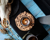 【Wood Sculpture】Thor Candle holder, candlestick, norse, Thor's Hammer, Mjolnir, home altar, Wicca, druid, witches, gaelic, handmade