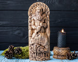 【Wood Sculpture】VELES, Slavic god statue, Slavic pantheon, pagan god, altar, cattle god, patron saint of the witchers and witches, wizard god