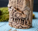 【Wood Sculpture】VELES, Slavic god statue, Slavic pantheon, pagan god, altar, cattle god, patron saint of the witchers and witches, wizard god