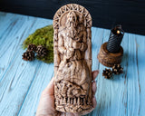 【Wood Sculpture】VELES, Slavic god statue, Slavic pantheon, pagan god, altar, cattle god, patron saint of the witchers and witches, wizard god