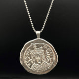 Necklaces Byzantine Coin Necklace | Museum Quality Replica of an Ancient Coin Ancient Treasures Ancientreasures Viking Odin Thor Mjolnir Celtic Ancient Egypt Norse Norse Mythology