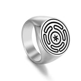 Rings 9 LIKGREAT Hecate Wheel Strophalos Hekate Stainless Steel Rings Magic Symbol Logo Charm Kabbalah Amulet Retro Jewelry NewYear Gift|Rings| Ancient Treasures Ancientreasures Viking Odin Thor Mjolnir Celtic Ancient Egypt Norse Norse Mythology