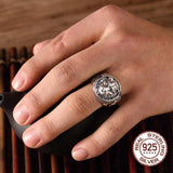 Rings 925 Sterling Ornament Cool Lion Head King of Beasts Cool Men Ring Thai silver Vintage Punk Gothic Biker Lion Head Finger Rings|Rings| Ancient Treasures Ancientreasures Viking Odin Thor Mjolnir Celtic Ancient Egypt Norse Norse Mythology