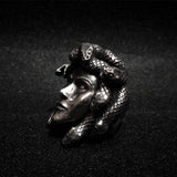 Rings Ancient Greek Medusa Stainless Steel Ring Ancient Treasures Ancientreasures Viking Odin Thor Mjolnir Celtic Ancient Egypt Norse Norse Mythology
