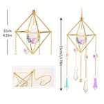 K9 crystal ball ab colour air bromeliad flower stand crystal lamp hanging sun catcher garden festival hanging decorations