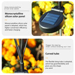 2pcs6/8/10 Lights Solar Lawn Lamp Garden Lamp, LED Wind-driven Firefly Ground Plug Lamp, Garden Ramadan Decoration Festival Lamp