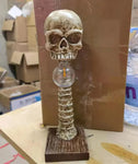 Halloween Skull Skeleton Lamp Horror 3D Statue New Table Light Creative Party Ornament