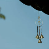 Witch bell doorknob hanging decorative wicker wind chime home decoration