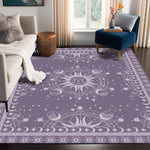 Witch Sun Moon Pentagram Altar Carpet for Living Room Gothic Decor Sofa Table Area Rugs Anti-slip Floor Mat Bathroom Doormat