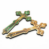 Orthodox Cross Wood Hand Jesus Gift Christ Church Christmas Cathilic Religious Prayer Wall Cross