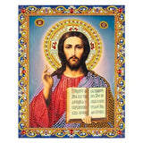 5D Diamond Painting Jesus Cross Religious Figures Picture Embroidery Church Utensils Virgen Maria Rhinestone Home Decor