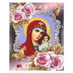 5D Diamond Painting Jesus Cross Religious Figures Picture Embroidery Church Utensils Virgen Maria Rhinestone Home Decor