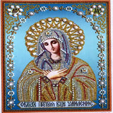 5D Diamond Paiting DIY Jesus Cross Wall Decor Religious Figures Church Utensils Rhinestone Catholic Mary Statue Ortho