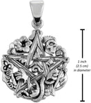 Sterling Silver Cimaruta Pentacle Pentagram Pendant