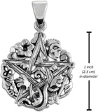 Sterling Silver Cimaruta Pentacle Pentagram Pendant