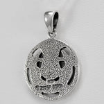 Sterling Silver Small Cut Moon Pentacle Pendant