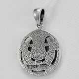 Sterling Silver Small Cut Moon Pentacle Pendant