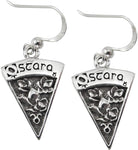 Sterling Silver Ostara Wiccan Sabbat Dangle Earrings