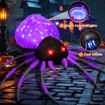 Halloween Inflatable 5 FT Halloween Spider Inflatable, Inflatable Halloween Spider Halloween Blow up Spider with LED Lights, Outdoor Halloween Decorations Clearance for Halloween/Holiday/Party