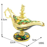 Aladdin Magic Lamp Home Decor Nordic Allah Metal Craft Desktop Decoration Figurines Ornament