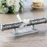 Birth Crtificate Cylinder Diploma Home Decor Baptism Gift Metal Crafts Decoration Retro Church Utensils Marriage Collection Box