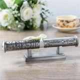 Birth Crtificate Cylinder Diploma Home Decor Baptism Gift Metal Crafts Decoration Retro Church Utensils Marriage Collection Box