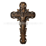 Christmas Crucifixion Wooden Beech Jesus Cross Carving Cathilic Wall Decoration Sculpture Crafts
