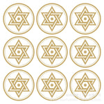Church Utensils Jewish David Star Paster Mazah Bread Passover Bag Hanukkah Matzah Circular Menorah Sticker Envelope