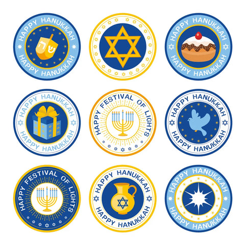 Church Utensils Jewish David Star Paster Mazah Bread Passover Bag Hanukkah Matzah Circular Menorah Sticker Envelope