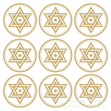 Church Utensils Jewish David Star Paster Mazah Bread Passover Bag Hanukkah Matzah Circular Menorah Sticker Envelope