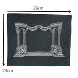 Church Utensils Judaica Linen Tefillin Bag For Tallit With House Desin Embroidery