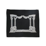 Church Utensils Judaica Linen Tefillin Bag For Tallit With House Desin Embroidery