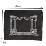 Church Utensils Judaica Linen Tefillin Bag For Tallit With House Desin Embroidery