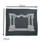 Church Utensils Judaica Linen Tefillin Bag For Tallit With House Desin Embroidery