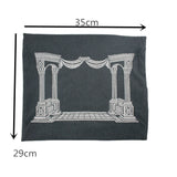 Church Utensils Judaica Linen Tefillin Bag For Tallit With House Desin Embroidery