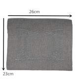 Church Utensils Judaica Linen Tefillin Bag For Tallit With House Desin Embroidery