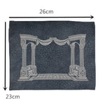 Church Utensils Judaica Linen Tefillin Bag For Tallit With House Desin Embroidery