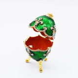 Easter Egg Metal Home Decor Cathilic Enamel Ishtar Church Utensils Christmas Gift Jewely Organizer