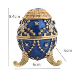 Easter Egg Metal Home Decor Cathilic Enamel Ishtar Church Utensils Christmas Gift Jewely Organizer