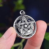 New Arrival  Stainless Steel Moon Star Necklace Pendant For Men Women Punk Choker Gothic Jewelry Gift