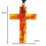 Hand Carved Jesus Cross Resin Catholic Relic Church Utensils Religious Jesus Crucifix Christmas Gift