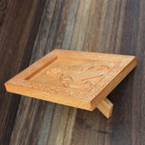 Holy Father Carving Embossed  Beech Wood Jesus Home Decoration Praying Handicraft Figures Religious Church Utensils Catholic Dec