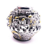 Jerusalem Candlestick Home Decoration Chanukah Decor Candle Holder Menorah Resin  Gift