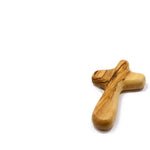 Jesus Christ Olive Wood Caring Cross Holy Land Religious Pocket Church Souvenirs
