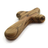 Jesus Christ Olive Wood Caring Cross Holy Land Religious Pocket Church Souvenirs